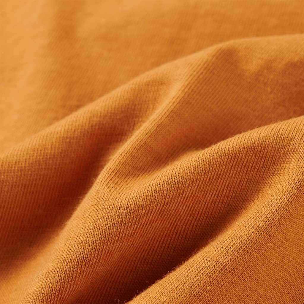 T-shirt manches longues enfant ocre foncé 128