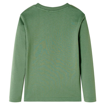 T-shirt à manches longues enfant Kaki clair 104