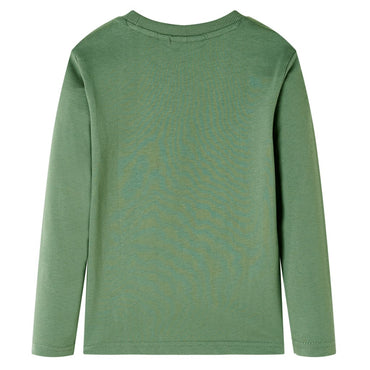 T-shirt manches longues enfant Kaki clair 116