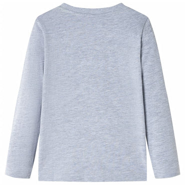 Kinder-Langarmshirt Grau Melange 104