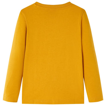 Kinder-Langarmshirt Ocker 116