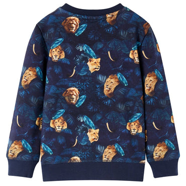 Kinder-Sweatshirt Marineblau 104