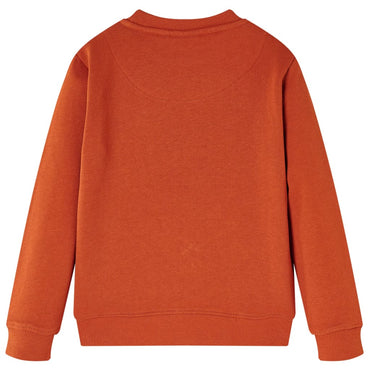 Sweat-shirt enfant rouille 116