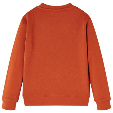 Sweat-shirt enfant rouille 140