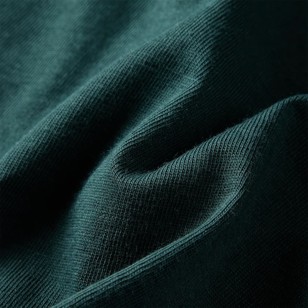 Kinder-Langarmshirt Dunkelgrün 104