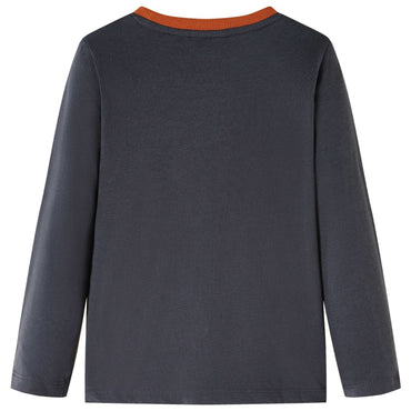 Kinder-Langarmshirt Anthracite 104