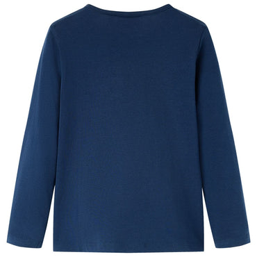 T-shirt manches longues enfant bleu marine 116
