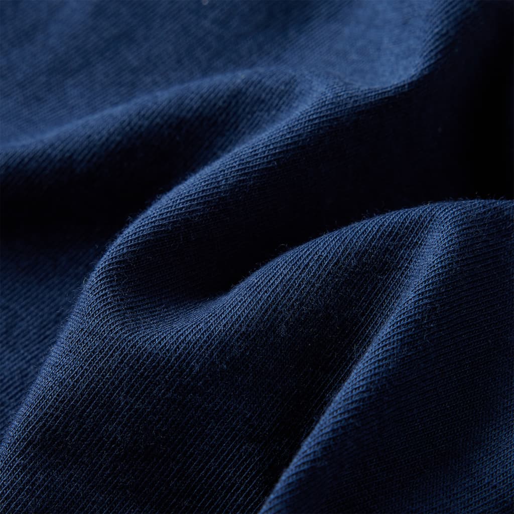 Kinder-Langarmshirt Marineblau 140