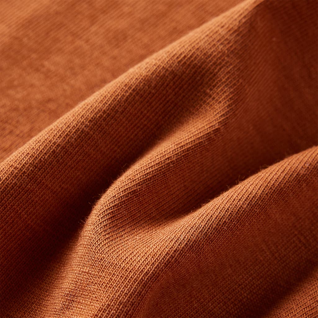 Kinder-Langarmshirt Cognac 140