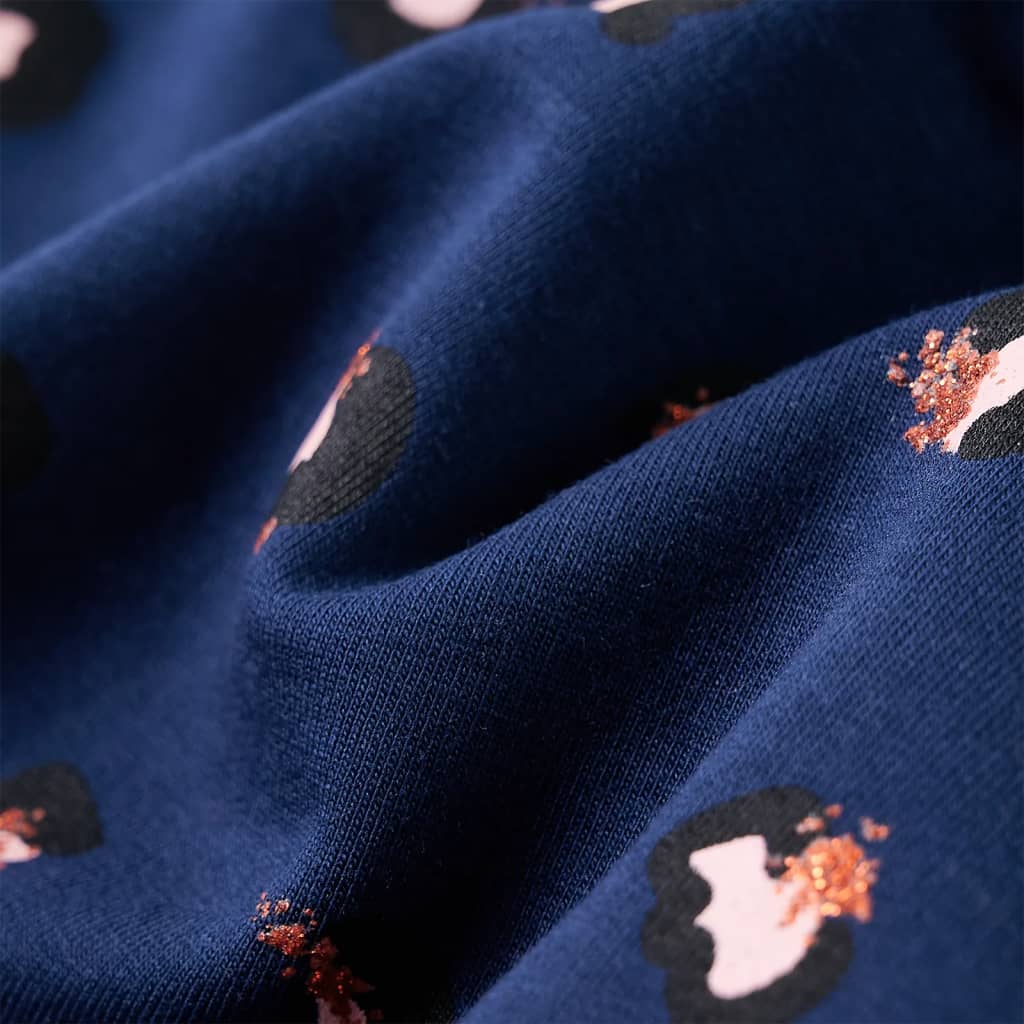 Kinder-Kapuzenpullover Marineblau 128