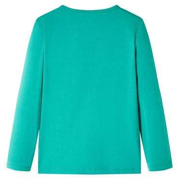 T-shirt manches longues enfant vert clair 128
