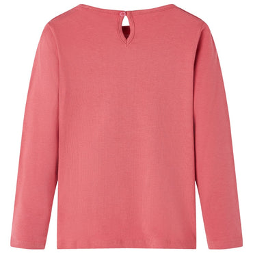 Kinder-Langarmshirt Altrosa 128