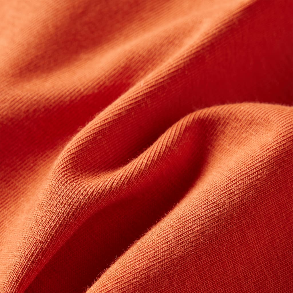 T-shirt à manches longues enfant orange foncé 128