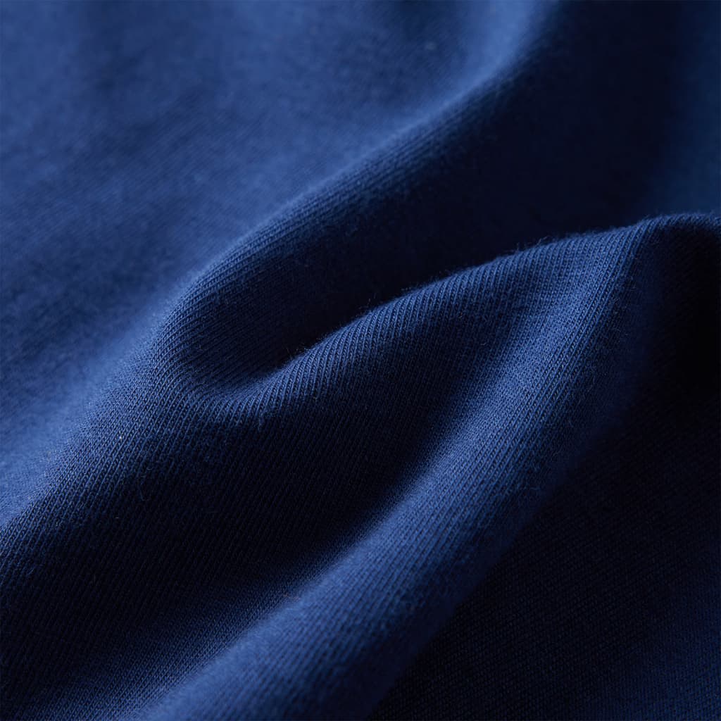 Kinder-Langarmshirt Marineblau 116