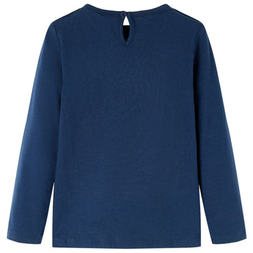 T-shirt manches longues enfant bleu marine 116