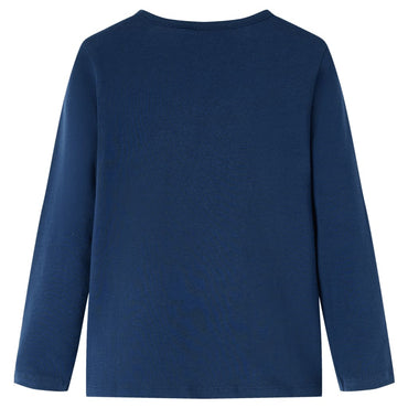 T-shirt manches longues enfant bleu marine 116