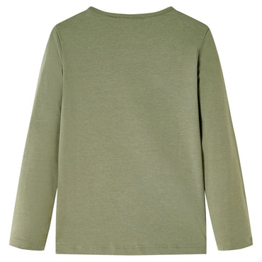 Kinder-Langarmshirt Khaki 116