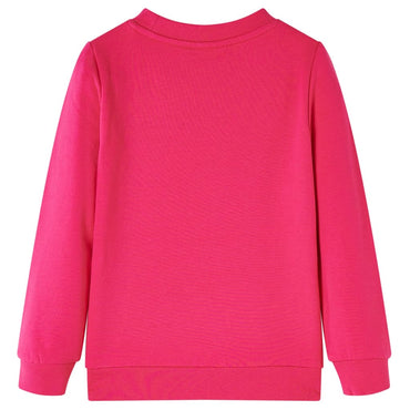 Kinder-Sweatshirt Knallrosa 92