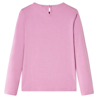 T-shirt enfant à manches longues Rose foncé 128