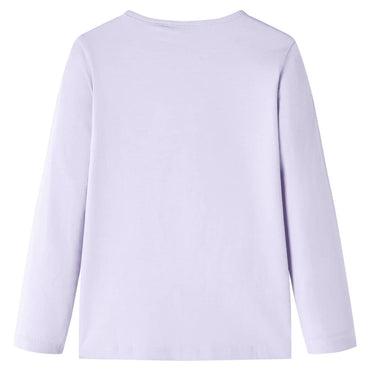 T-shirt manches longues enfant lilas clair 104