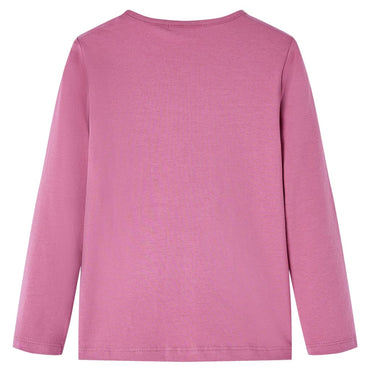 Kinder-Langarmshirt Himbeerrosa 104