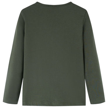 Kinder-Langarmshirt Khaki 104