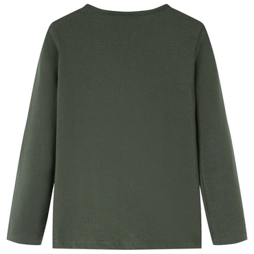 Kinder-Langarmshirt Khaki 116