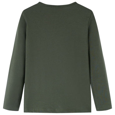 Kinder-Langarmshirt Khaki 128