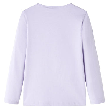T-shirt manches longues enfant lilas clair 104