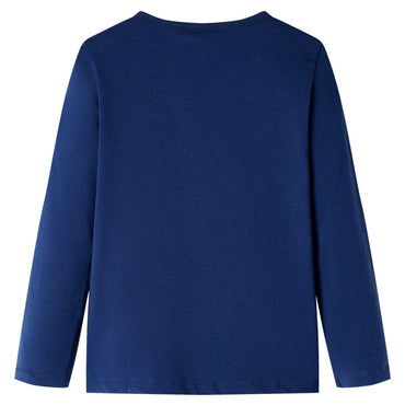 T-shirt manches longues enfant bleu marine 116