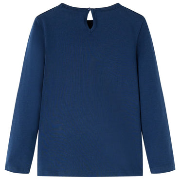 T-shirt manches longues enfant bleu marine 116