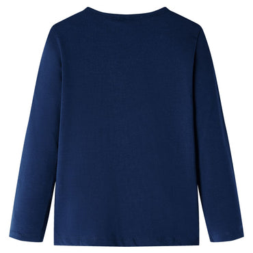 T-shirt manches longues enfant bleu marine 116