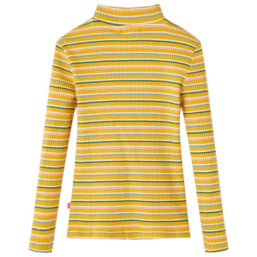 Kinder-Langarmshirt Halbrollkragen Ocker 104