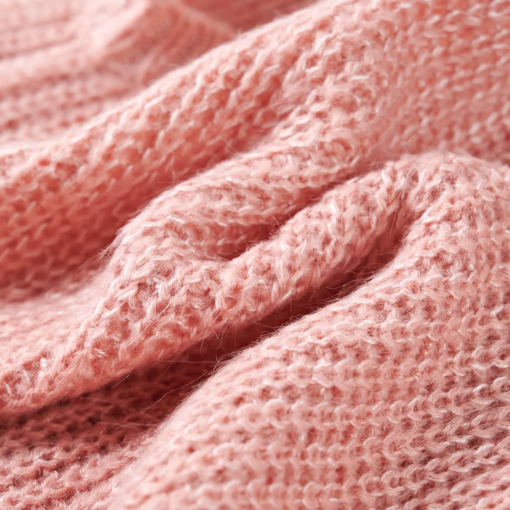 Gilet sans manches tricoté pour enfant rose clair 104