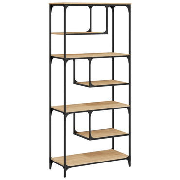 vidaXL Bücherregal Sonoma-Eiche 81x36x176 cm Holzwerkstoff
