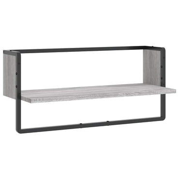 vidaXL Étagère murale avec tringle gris Sonoma 65x25x30 cm