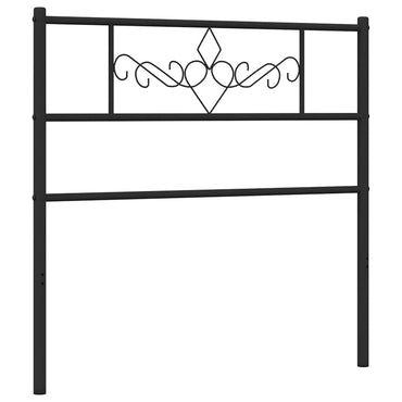 vidaXL Ersatz-Kopfteil Metall Schwarz 75 cm