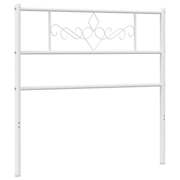 vidaXL Ersatz-Kopfteil Metall Weiß 100 cm