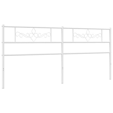 vidaXL Ersatz-Kopfteil Metall Weiß 180 cm