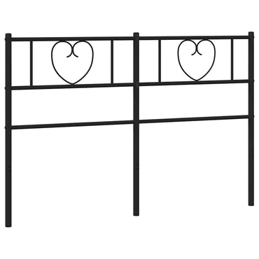 vidaXL Ersatz-Kopfteil Metall Schwarz 135 cm