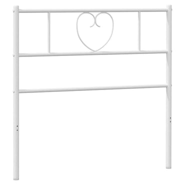 vidaXL Ersatz-Kopfteil Metall Weiß 90 cm