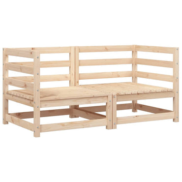 vidaXL Canapés d'angle de jardin 2 pcs 70x70x67 cm Bois de pin massif