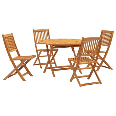 vidaXL Ensemble repas de jardin 5 pcs en bois d'acacia massif