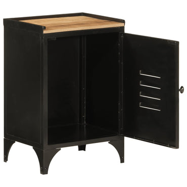 vidaXL Badschrank 40x30x60 cm Eisen und Massivholz Mango