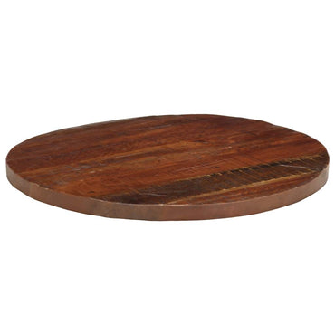 vidaXL Plateau de table Ø 70x3,8 cm rond en bois de récupération massif
