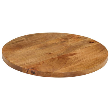 vidaXL Tischplatte Ø 50x2,5 cm Rund Massivholz Mango