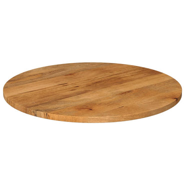 vidaXL Tischplatte Ø 80x2,5 cm Rund Massivholz Mango