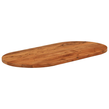 vidaXL Tischplatte 120x60x2,5 cm Oval Massivholz Akazie