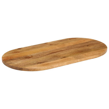 vidaXL Tischplatte 100x50x3,8 cm Oval Massivholz Mango