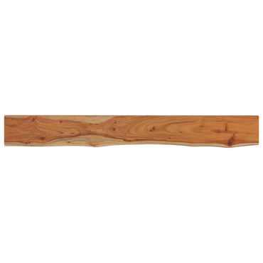 vidaXL Wandregal 160x20x2,5 cm Rechteckig Massivholz Akazie Baumkante